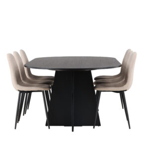 Bootcut, Polar – Ensemble repas ovale – Noir