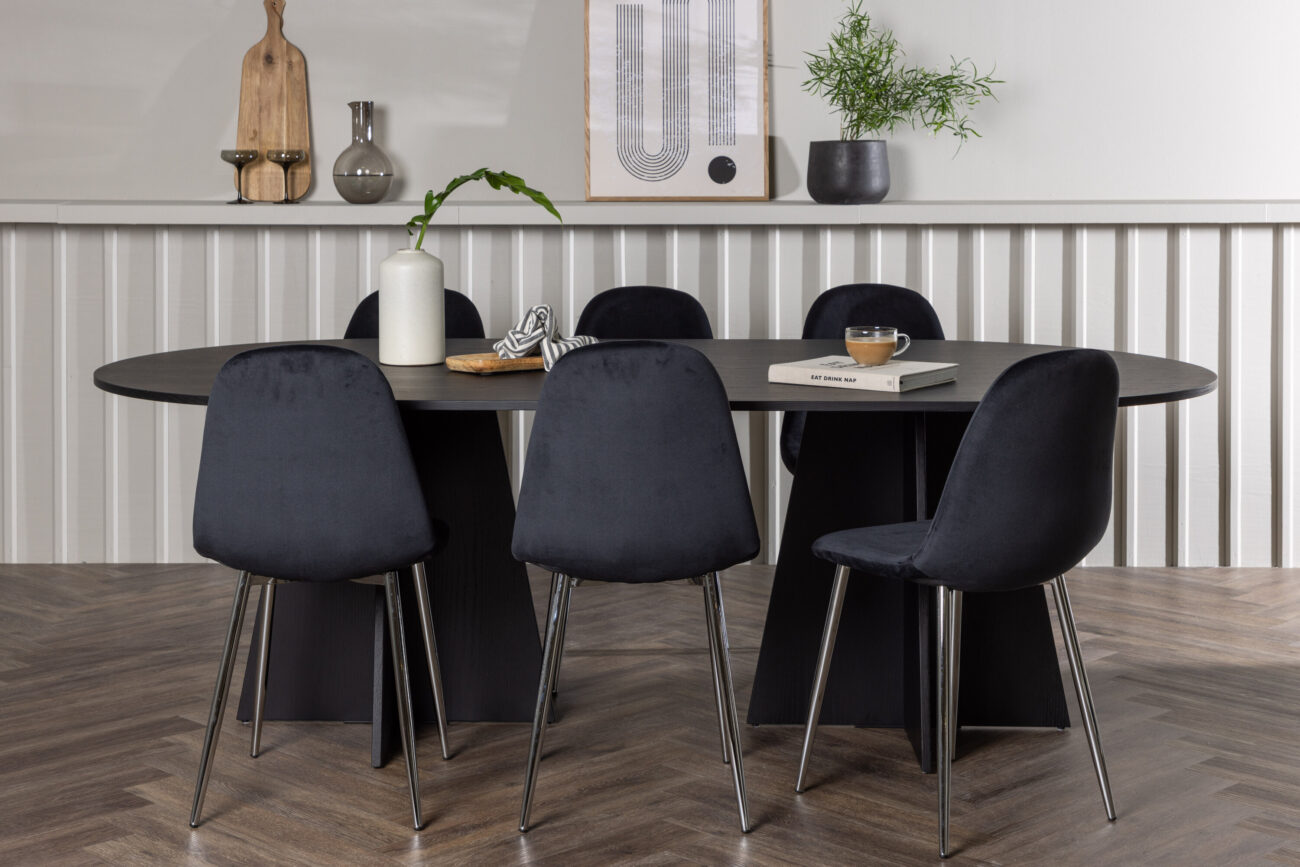 Bootcut, Polar – Ensemble repas ovale – Noir