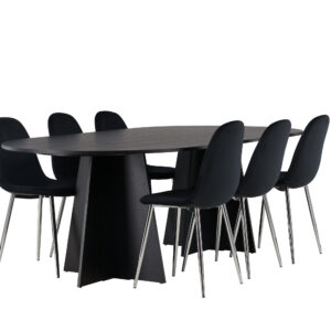 Bootcut, Polar – Ensemble repas ovale – Noir