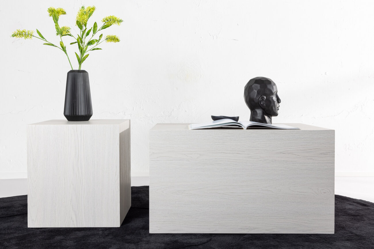 York – Table basse – Blanchi