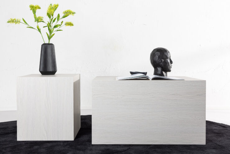 York – Table basse – Blanchi