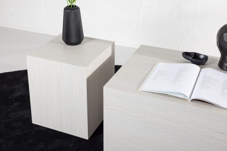 York – Table basse – Blanchi