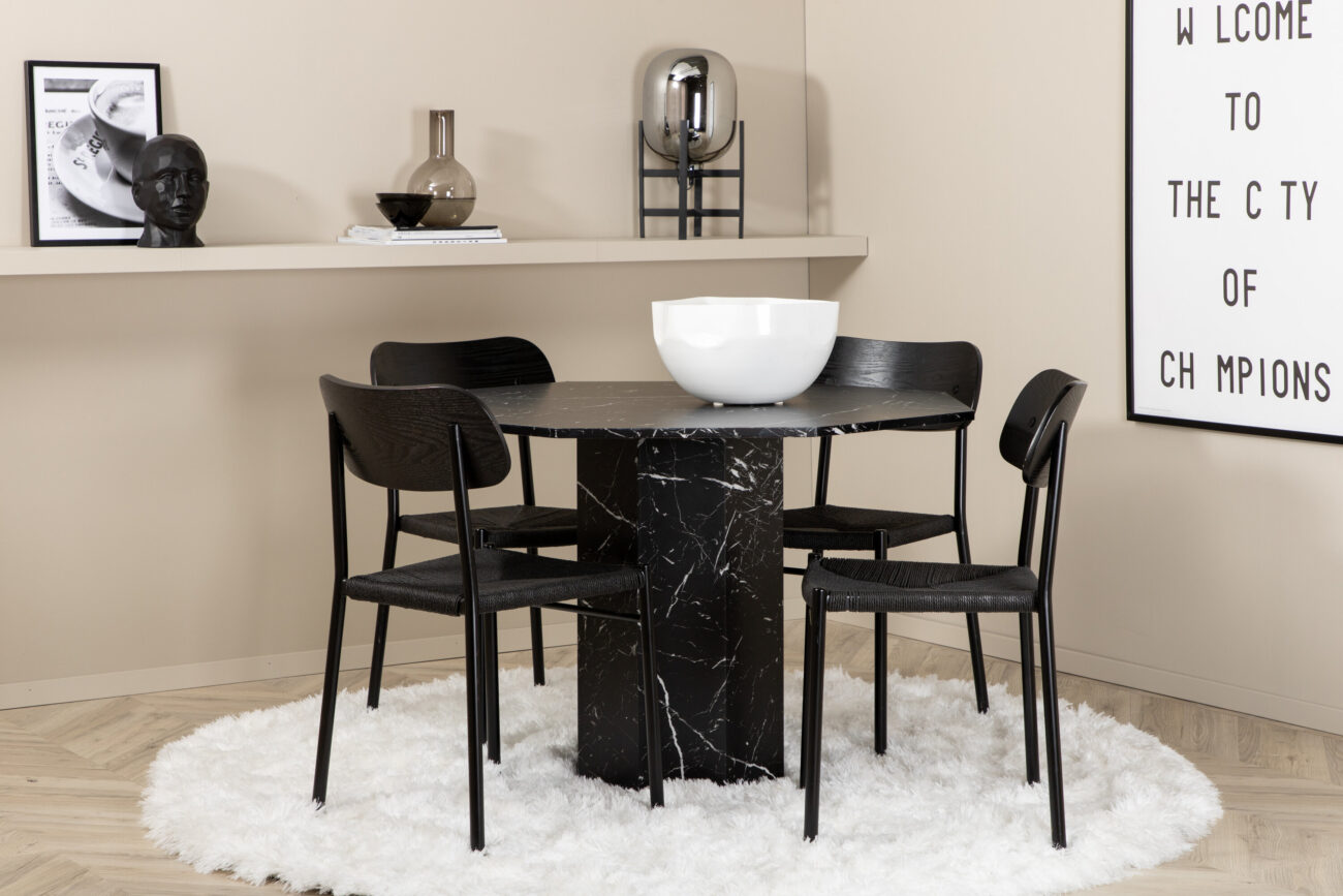 Marbs, Polly – Ensemble repas rond – Noir