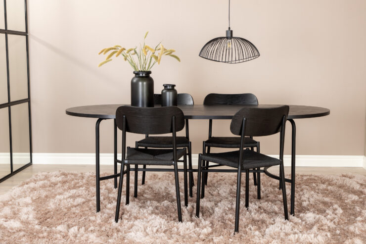 Skate, Polly – Ensemble repas ovale – Noir