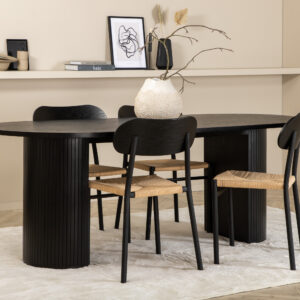 Bianca, Polly – Ensemble repas ovale – Noir