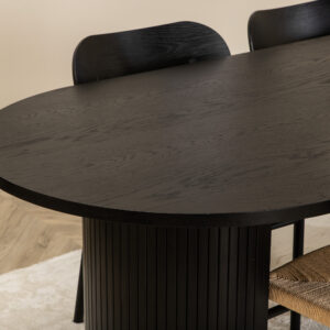 Bianca, Polly – Ensemble repas ovale – Noir