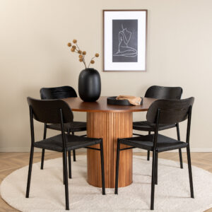 Bianca, Polly – Ensemble repas rond – Noyer