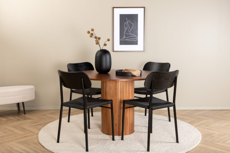 Bianca, Polly – Ensemble repas rond – Noyer