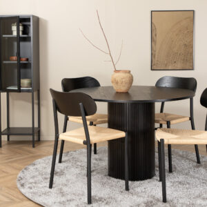 Bianca, Polly – Ensemble repas rond – Noir