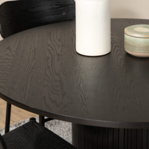 Bianca, Polly – Ensemble repas rond – Noir