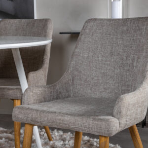 Plaza, Plaza – Ensemble repas rond – Blanc