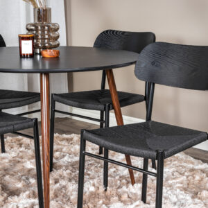 Plaza, Polly – Ensemble repas rond – Noir
