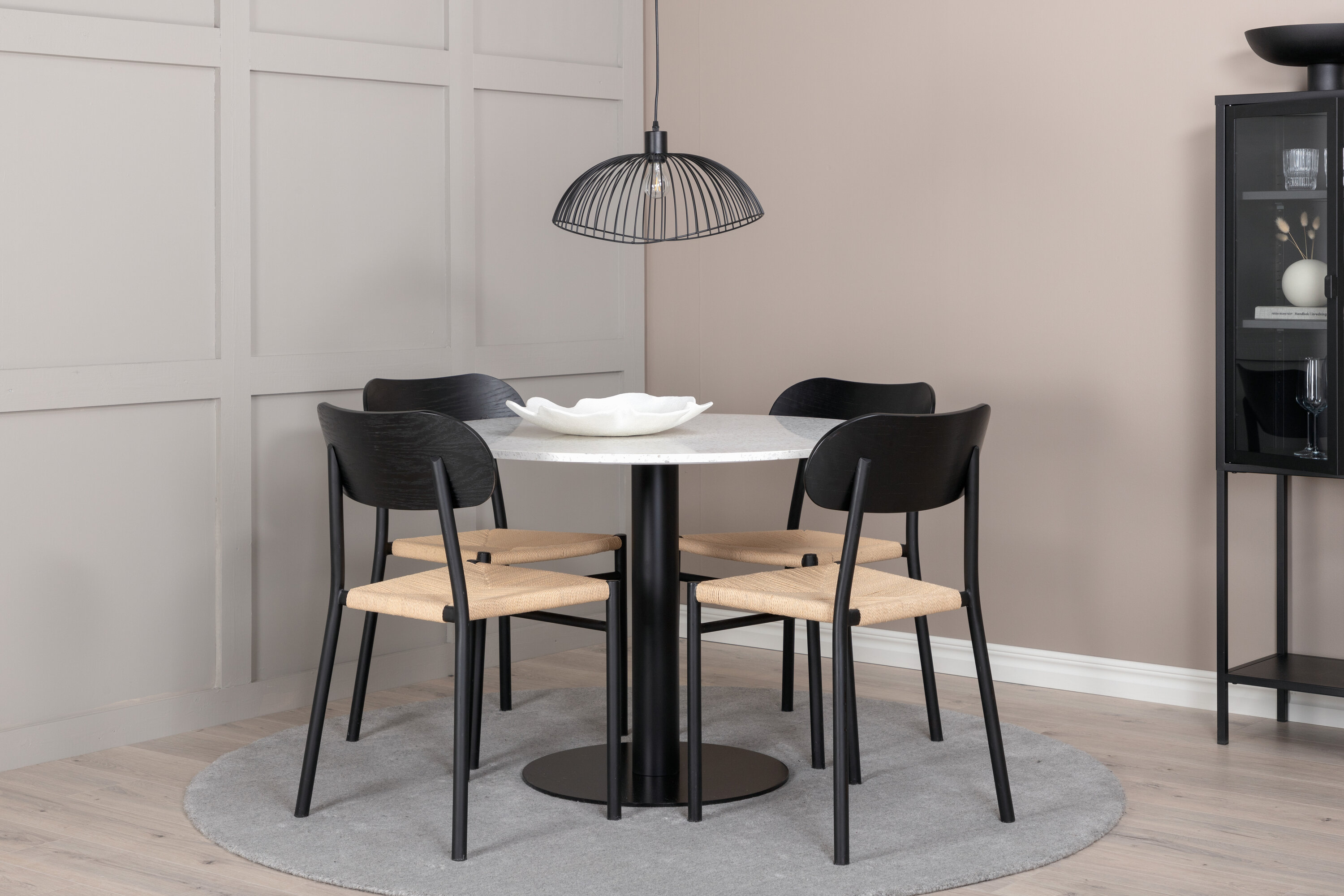 Ensemble repas rond