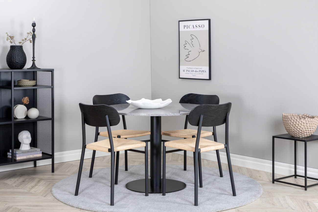 Razzia, Polly – Ensemble repas rond – Gris