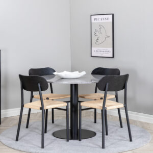 Razzia, Polly – Ensemble repas rond – Gris