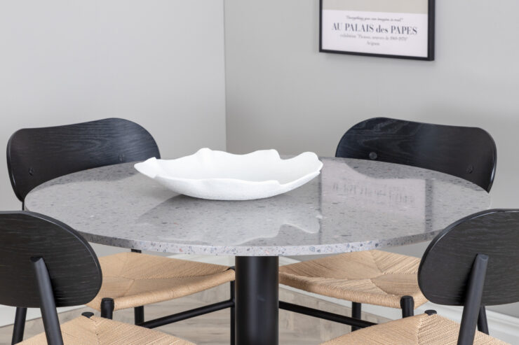Razzia, Polly – Ensemble repas rond – Gris