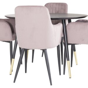 Dipp, Comfort – Ensemble repas rond – Noir