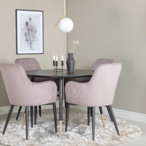 Dipp, Comfort – Ensemble repas rond – Noir