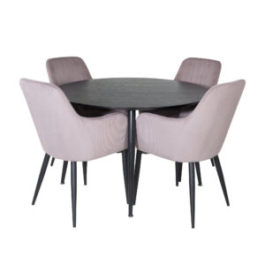 Dipp, Comfort – Ensemble repas rond – Noir