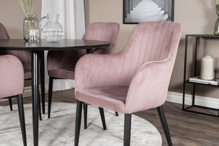Dipp, Comfort – Ensemble repas rond – Noir