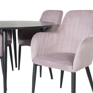 Dipp, Comfort – Ensemble repas rond – Noir
