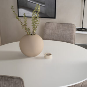 Plaza, Windu – Ensemble repas rond – Blanc