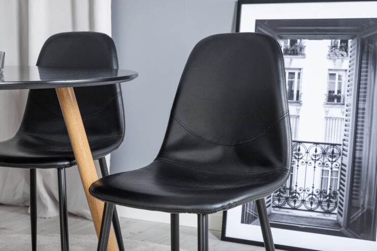 Plaza, Polar – Ensemble repas rond – Noir