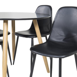 Plaza, Polar – Ensemble repas rond – Noir