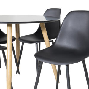 Plaza, Polar – Ensemble repas rond – Noir