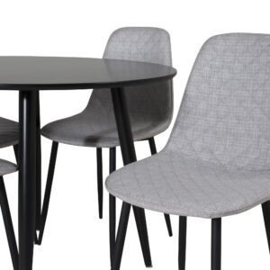 Plaza, Polar – Ensemble repas rond – Noir