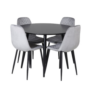 Plaza, Polar – Ensemble repas rond – Noir