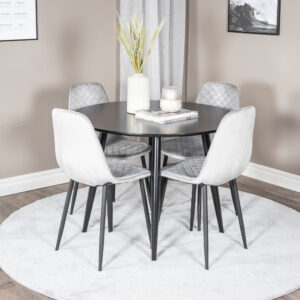 Plaza, Polar – Ensemble repas rond – Noir