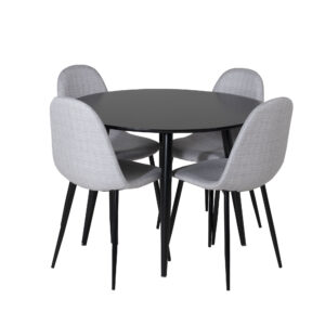 Plaza, Polar – Ensemble repas rond – Noir