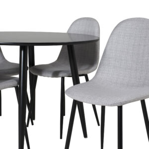 Plaza, Polar – Ensemble repas rond – Noir