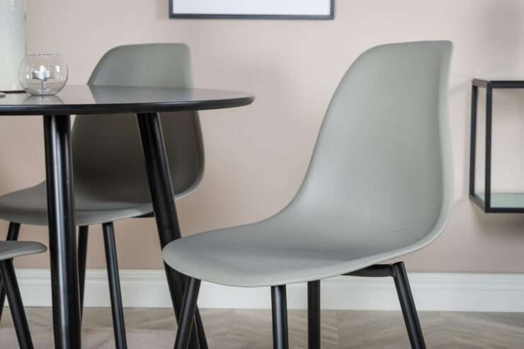 Plaza, Polar – Ensemble repas rond – Noir