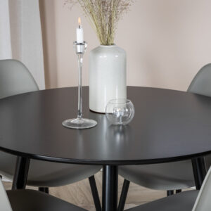 Plaza, Polar – Ensemble repas rond – Noir