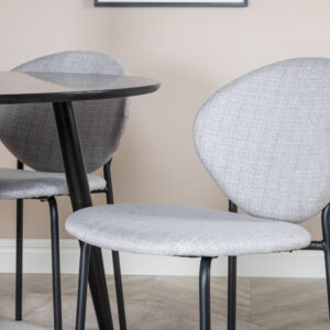 Plaza, Vault – Ensemble repas rond – Noir