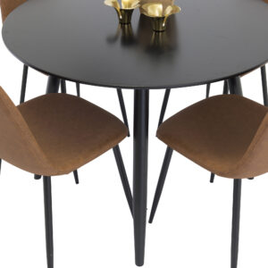 Plaza, Polar – Ensemble repas rond – Noir