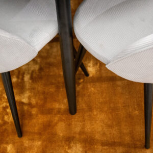 Plaza, Velvet – Ensemble repas rond – Noir