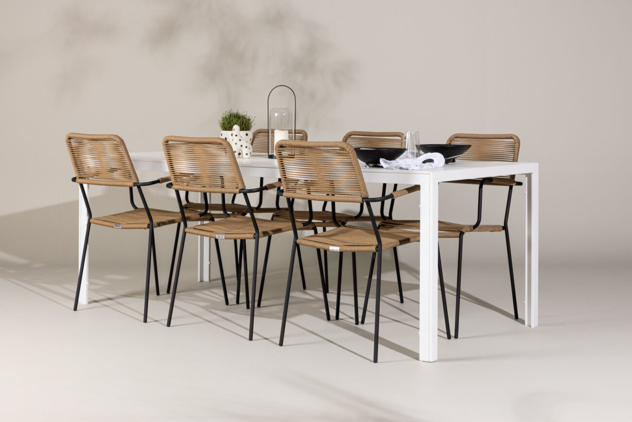 Break, Lindos – Ensemble repas – Blanc