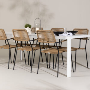 Break, Lindos – Ensemble repas – Blanc