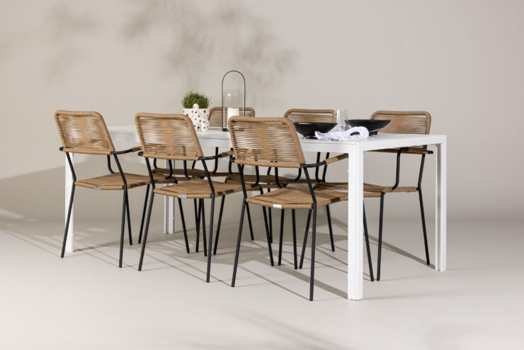 Break, Lindos – Ensemble repas – Blanc