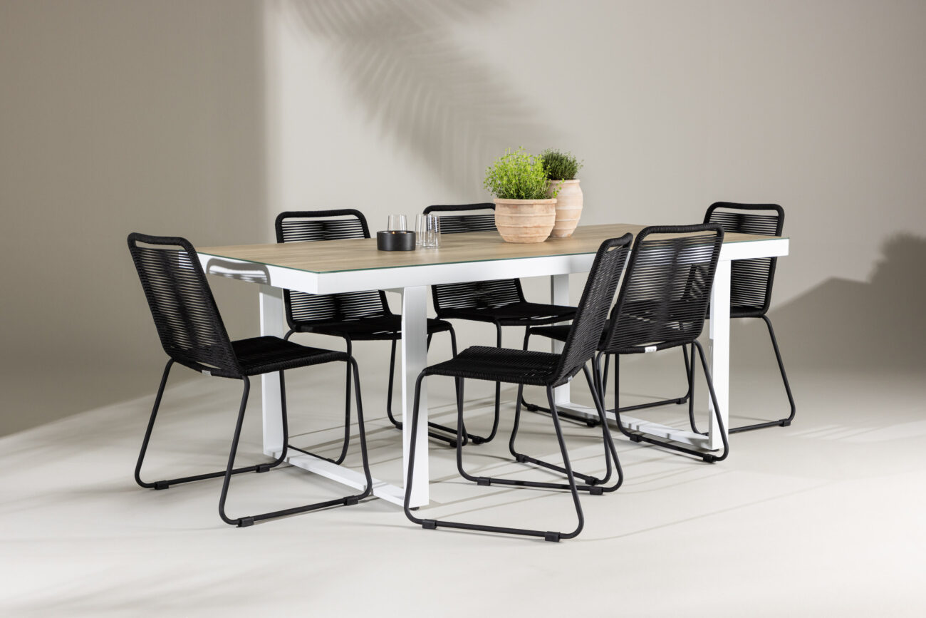 Merlo, Lindos – Ensemble repas – Blanc