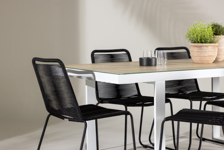 Merlo, Lindos – Ensemble repas – Blanc