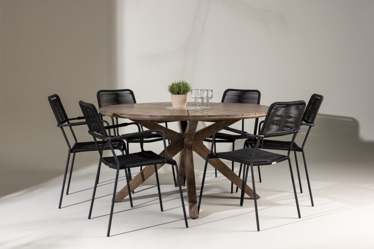 Rosario, Lindos – Ensemble repas – Marron