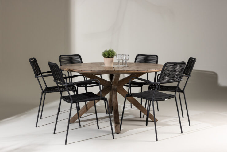 Rosario, Lindos – Ensemble repas – Marron
