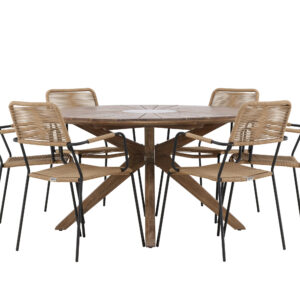 Rosario, Lindos – Ensemble repas – Marron