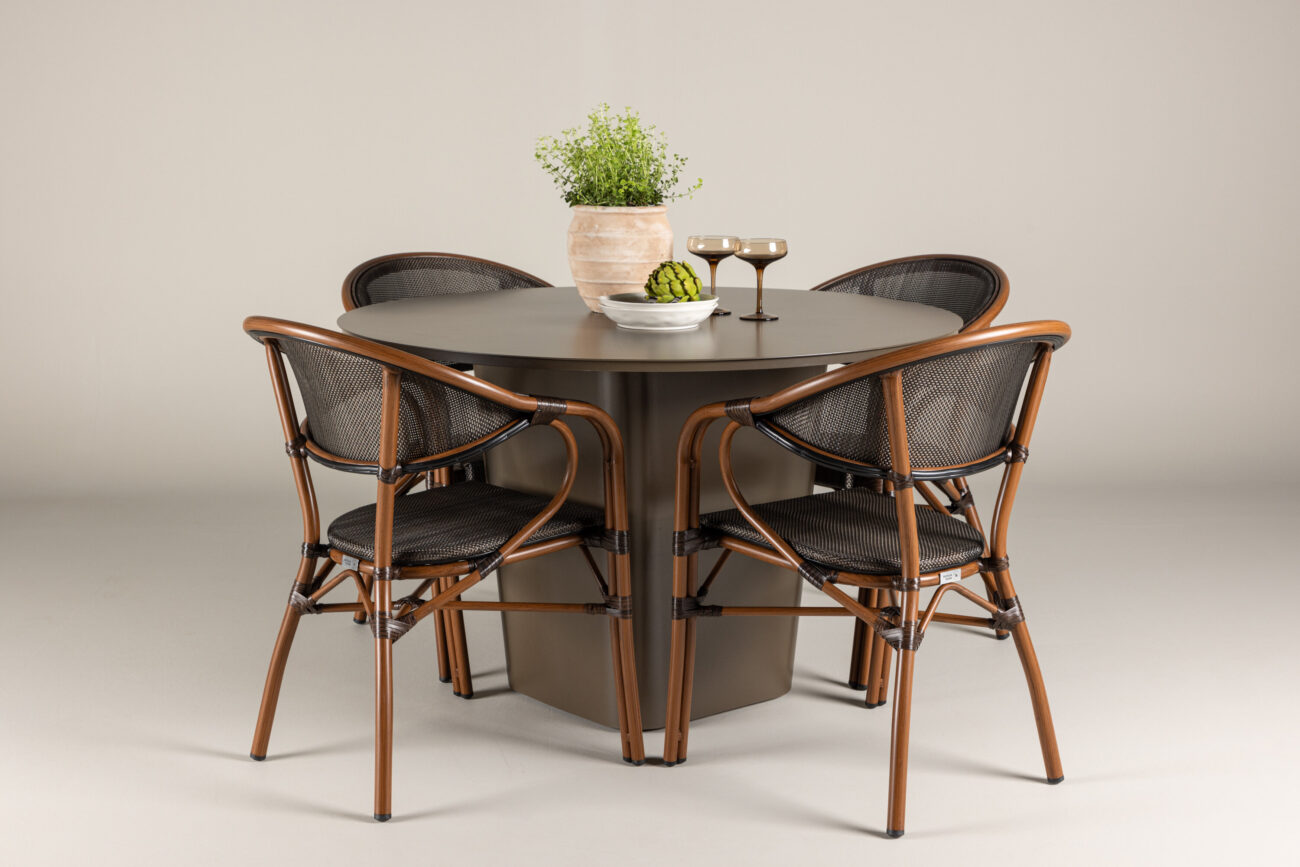 Santa Fe, Vila – Ensemble repas – Marron