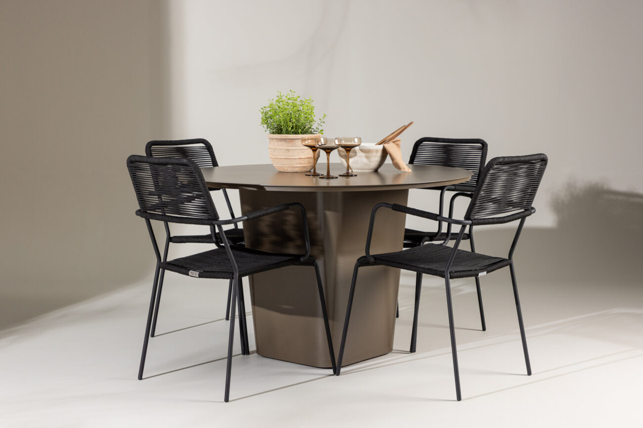 Santa Fe, Lindos – Ensemble repas – Marron