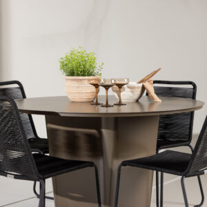 Santa Fe, Lindos – Ensemble repas – Marron